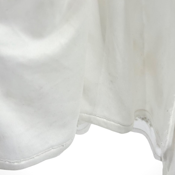 Mac Duggal White One Shoulder Flower Embellished Ruffle Gown NWT $598 Size 2 - Picture 16 of 16